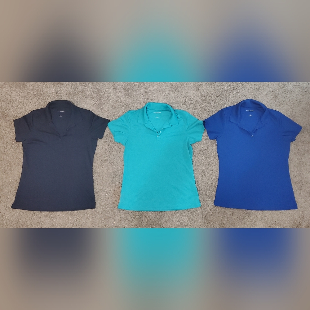 Port Authority Women's Small Wearever Performance Pique Polo Lot, Navy Blue